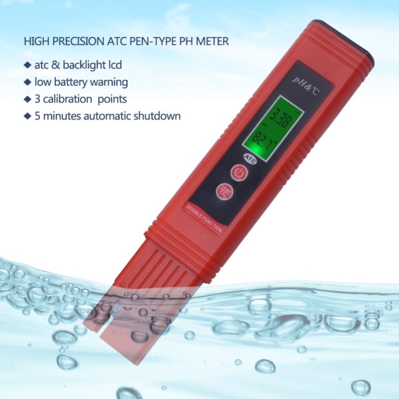 yieryi PH Meter pH-007 Pen Water Quality Device laboratory tester Hydroponics Analysis for Aquariums Swimming Pools - intl