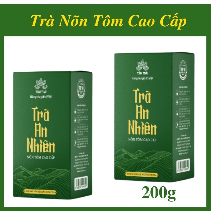 Combo 3 hộp 200g trà thái nguyên nõn tôm cao cấp + túi xách trà tâm thái trà nõn tôm cao cấp tân cương hộp 200g trà an nhiên