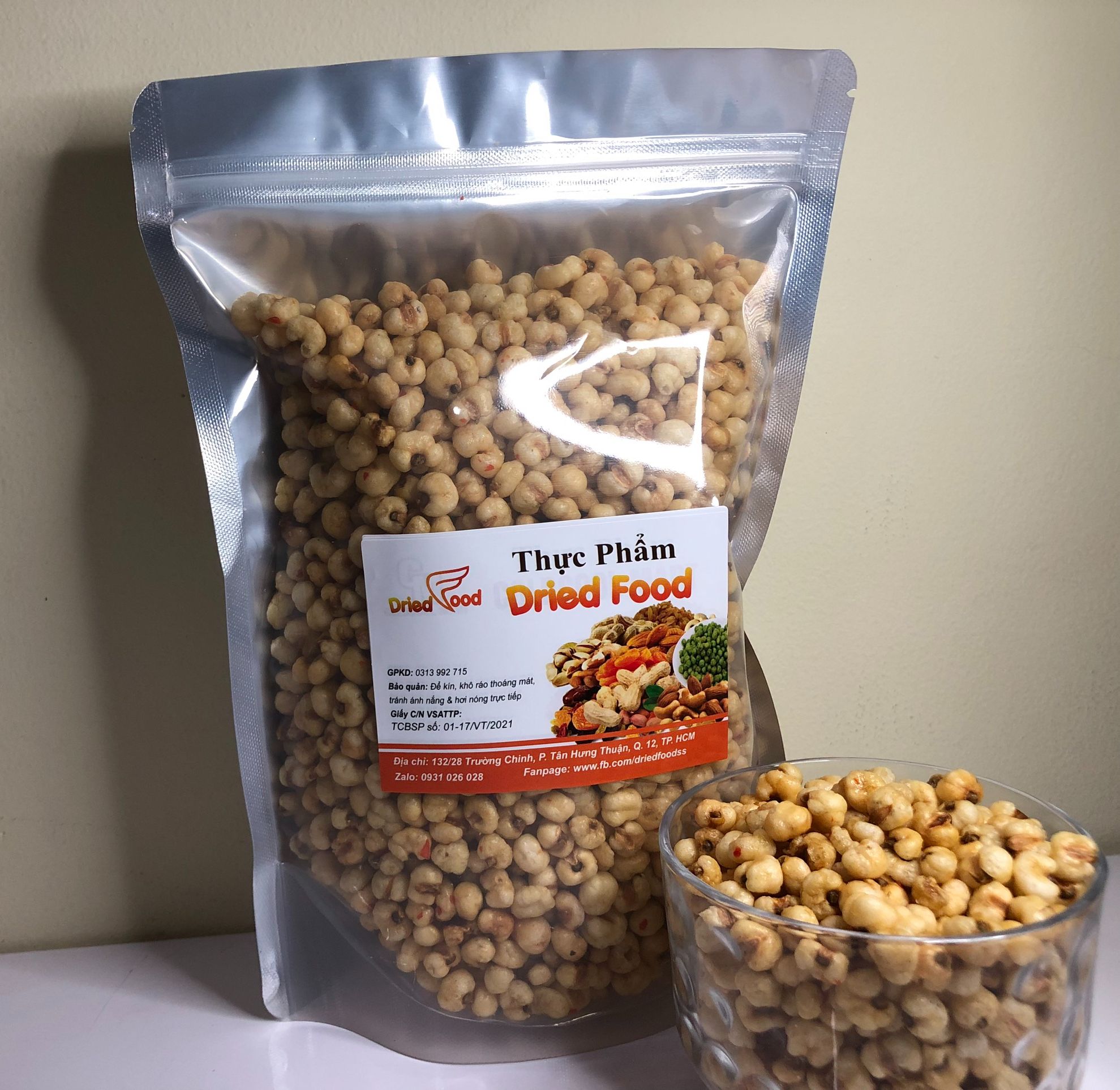 500g bắp chiên giòn tẩm gia vị