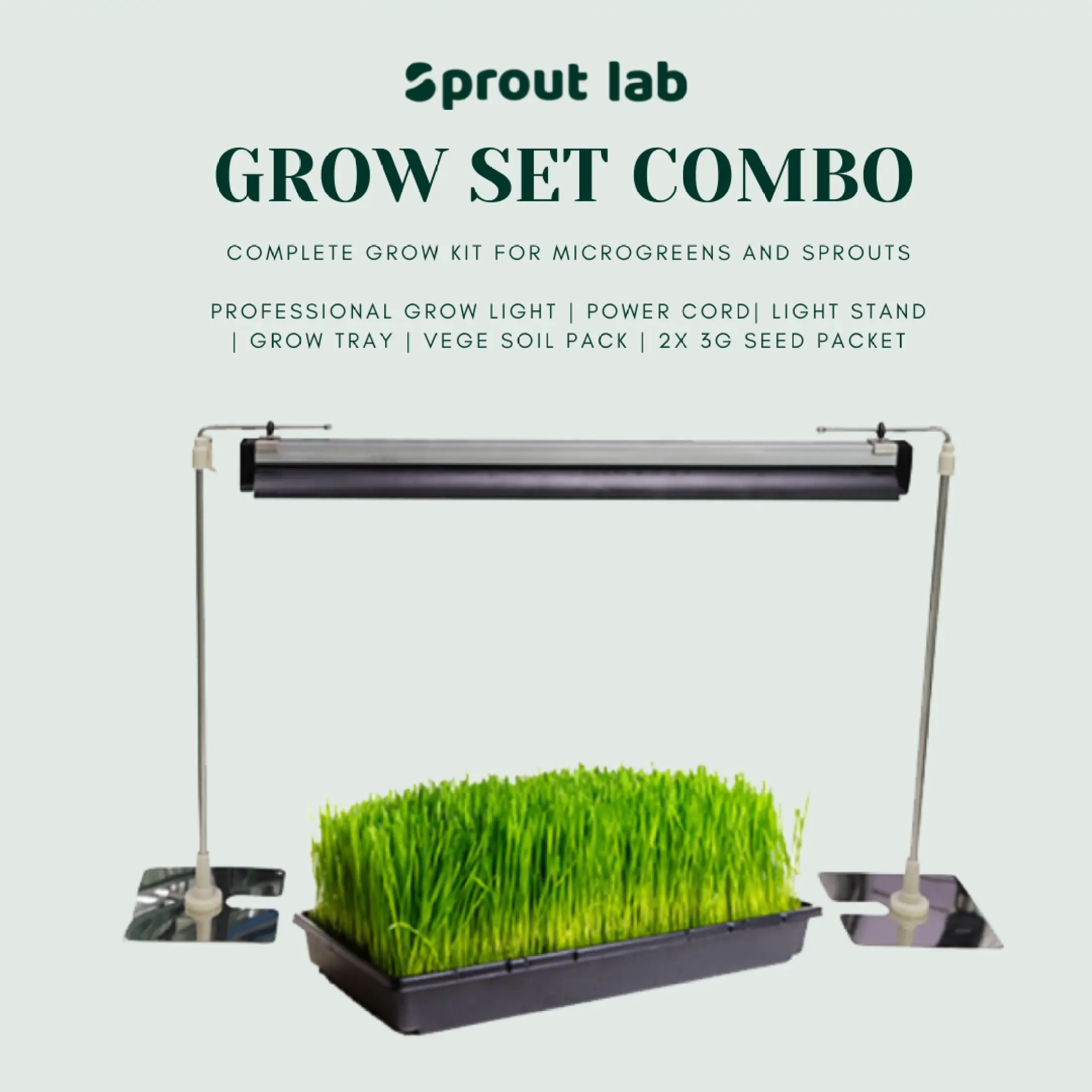 Plant Grow Set Combo Microgreens Sprouts Pot Plants Herbs Hydroponics Lazada Singapore