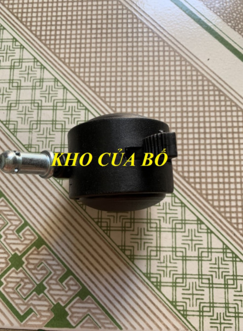 BÁNH XE NHỰA 5F XOAY, ĐEN ĐẾ CHỮ I CÓ KHÓA  - BX5FICK