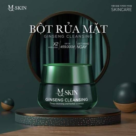 Bột Rữa Mặt Nhân Sâm MQ Skin mới hộp 100g