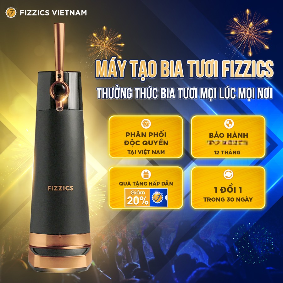 Máy tạo bia tươi Fizzics - Biến bia lon, bia chai thành bia tươi - Sản phẩm gây sốt tại Shark tank Mỹ - FIZZICSVIETNAM