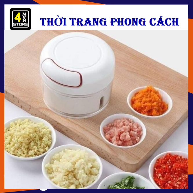 Dụng Cụ Xay Tỏi Ớt ,Rút Dây Mẫu Mới TIện Dụng - Máy Xay Tỏi Mini Đa Năng Cầm Tay