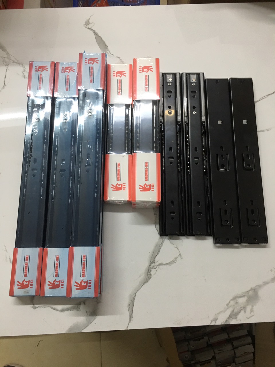 Ray bi fuki giảm chấn,Ray bi tủ bếp nội thất thông minh