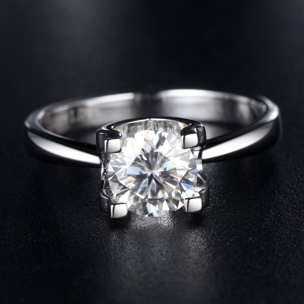 DMY Jewelry Moissanite Ring Real Stering Silver 925 White Gold Wedding Ring Pawnable 18k Proposal Ring With Box Wedding Ring 18k Pure Gold Pawnable Rings 18k Pawnable Moissanite Ring 18k Gold Subasta Gold Pwanable