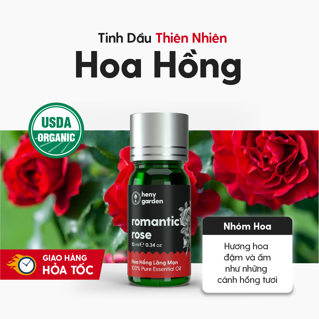 Tinh Dầu Thơm Phòng Hoa Hồng (Rose) Làm Nến Thơm Xông Thơm Phòng Kèm Video Hướng Dẫn Làm Nến Thơm - Có Kiểm Định Chất Lượng QUATEST 3 - Nguyên Liệu Làm Nến Thơm Dụng Cụ Làm Nến Sáp Làm Nến Heny Garden