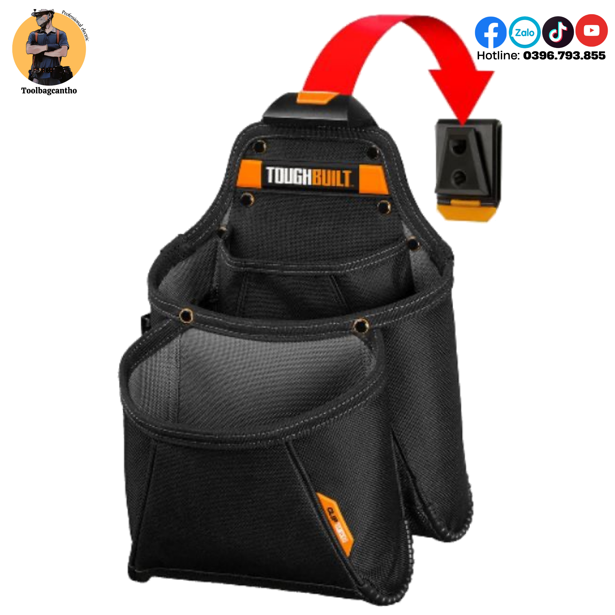 Túi đồ nghề điện toughbuilt tb-ctp-01003a