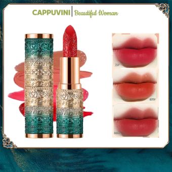 son lì không trôi Kem Bùn Mềm Mượt Nhung Lì Dưỡng Ẩm Mềm Môi /Son môi màu nhung mịn, lên màu đẹp có trọng lượng/Son Môi Lụa Không Chì Thiên Nhiên Cỏ Mềm An Toàn/2.5g