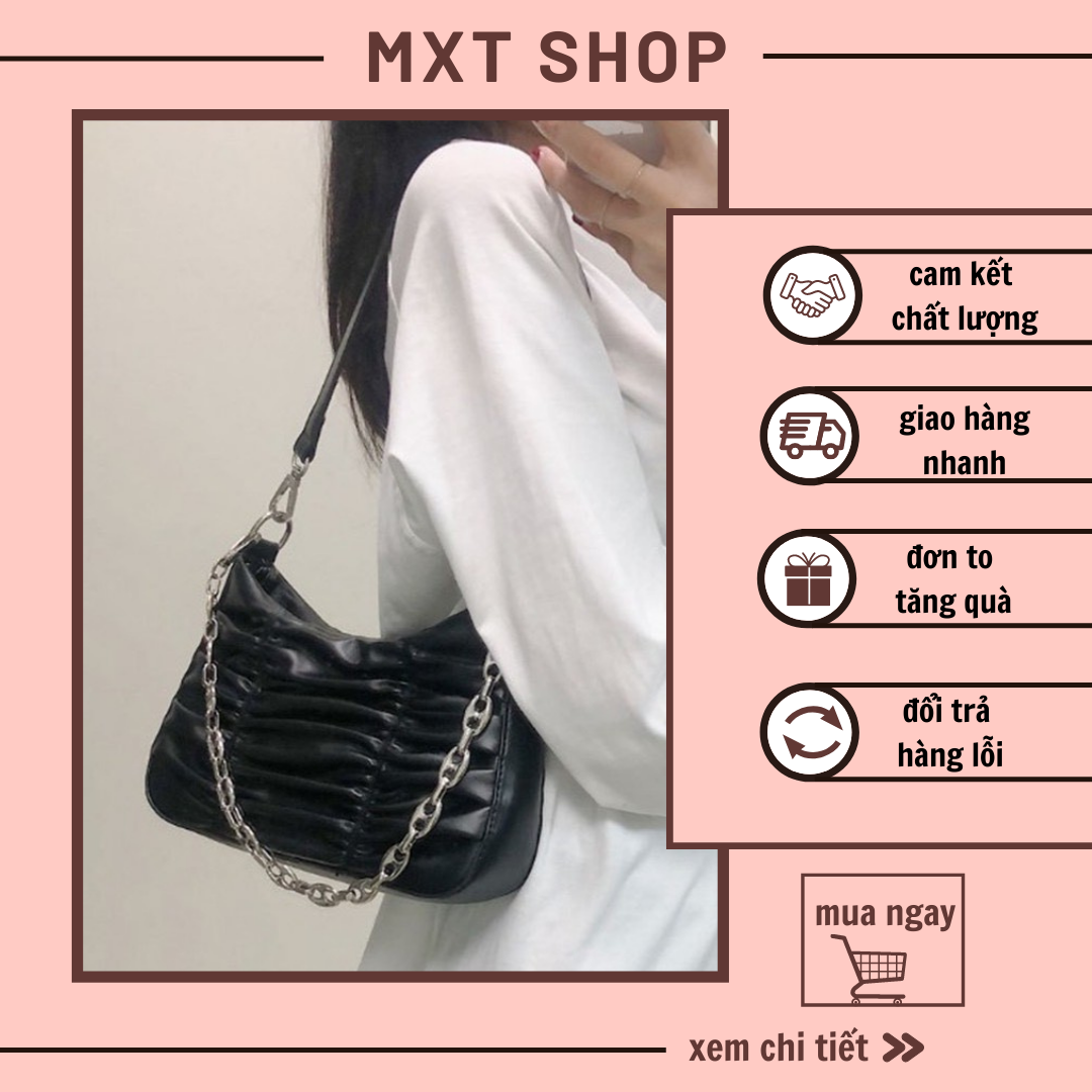 Túi xách nữ kẹp nách nhúm- tdc085