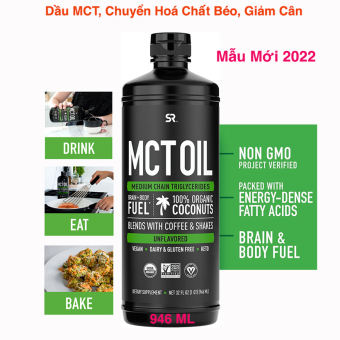 KETO-GYM Dầu Dừa MCT OIL  C8, C10, C12 Bổ Sung Năng Lượng - Không Chất Béo - Giảm Cân - Đốt mỡ thừa USA