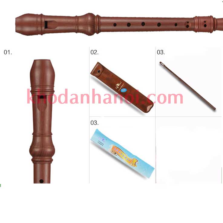 Sáo Recorder Vân Gỗ 8 Lỗ Tone C hiệu Swan