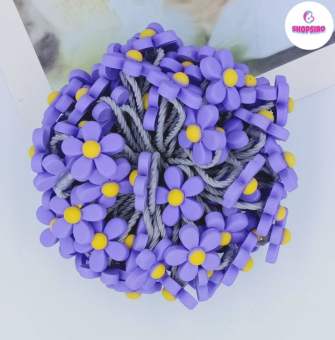 Thun cột tóc nữ nhiều màu xinh xắn phong cách Hàn Quốc M12