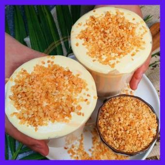 Vụn dừa nướng - làm bánh kem trứng dừa nướng