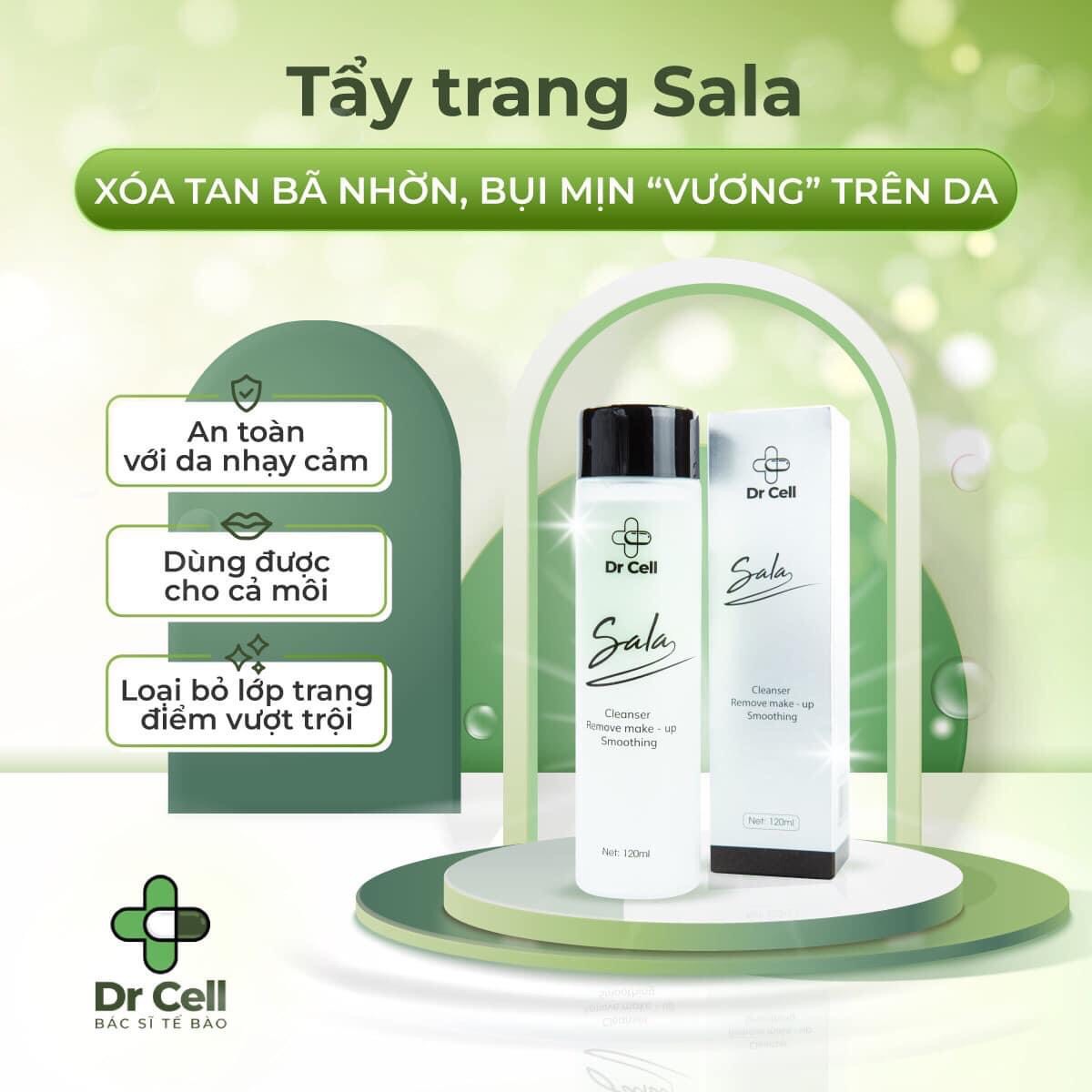 Tẩy trang 2 tầng sala dr cell