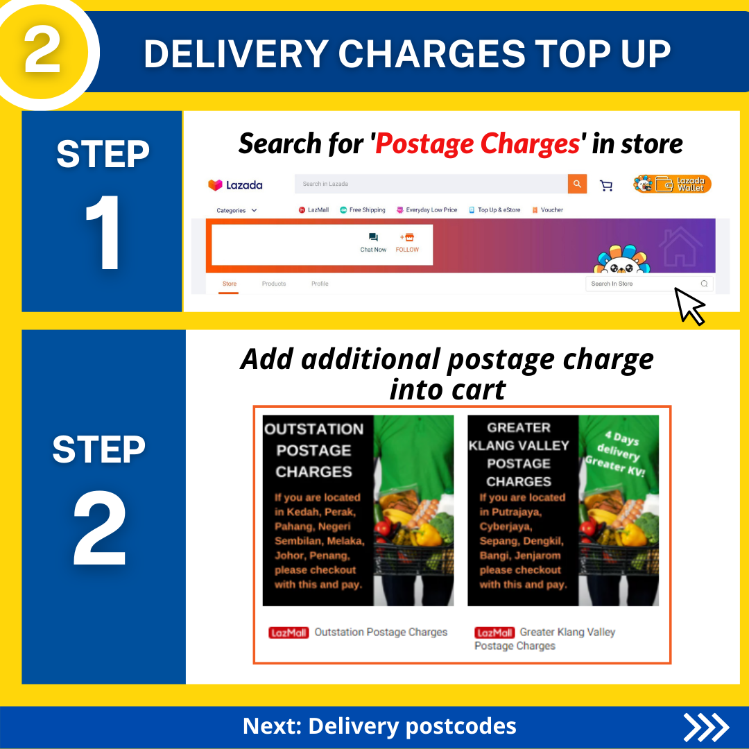 Add-on Delivery Postage Charges