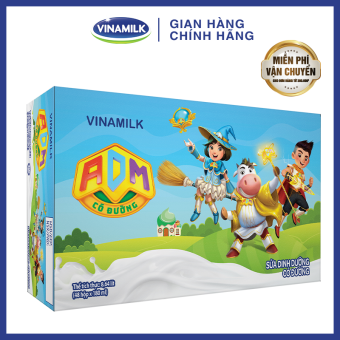 Thùng 48 Hộp sữa tiệt trùng Vinamilk ADM Gold IQ có đường 180ml-Hộp mới