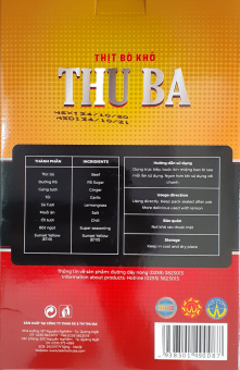 Thịt bò khô nhà làm hiệu Thu Ba 250gram xé sợi mềm