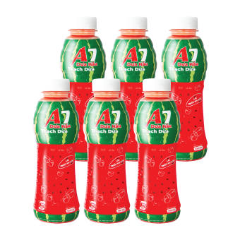 Nước Dưa Hấu Thạch Dừa A7 450ml (Lốc 6 chai)