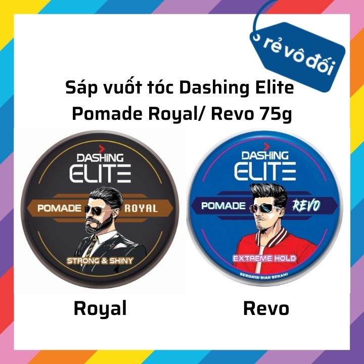 Sáp vuốt tóc Dashing Elite Pomade Royal/ Revo 75g