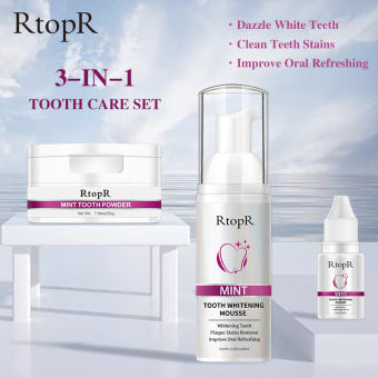RtopR Bộ sản phẩm làm trắng răng với tinh chất ngọc trai giúp loại bỏ mảng bám trên răng - INTL