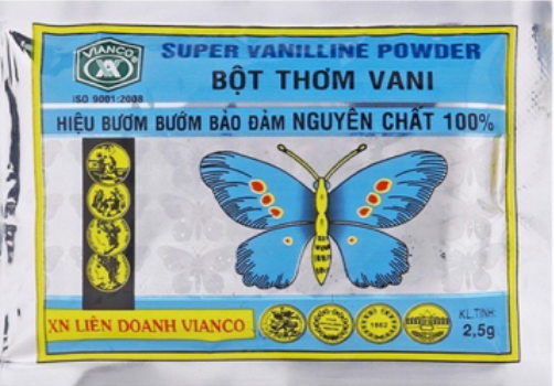 Bột vani con bướm 10 ống
