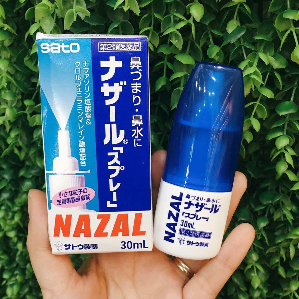 Dung dịch xịt mũi nazal 30ml viêm xoang viêm mũi nhật bản