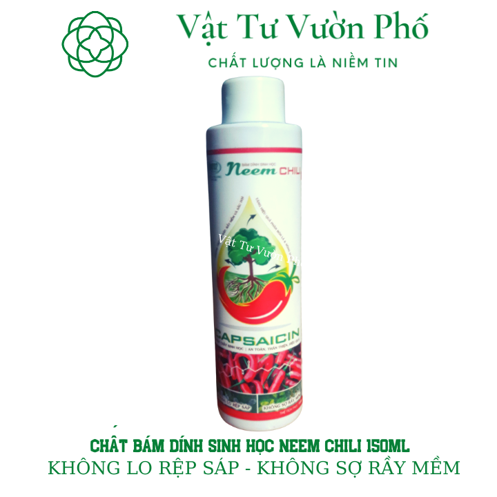 Chất bám dính sinh học neem chili điền trang không lo rệp sáp không sợ rầy mềm chai 150ml
