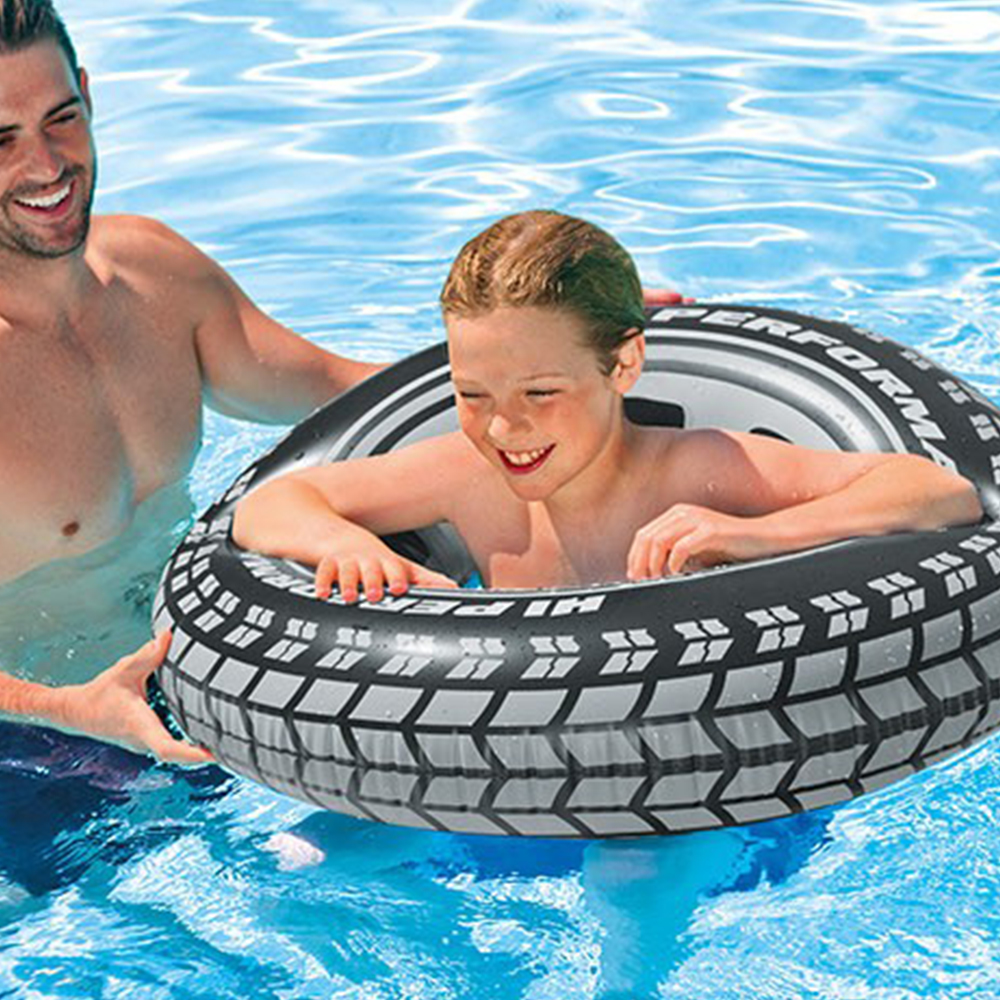 Intex Giant Tire Tube 36 Inch Swim Ring Summer Fun Float Inflatable For Kids Baby Swimming Pool Ring Tube