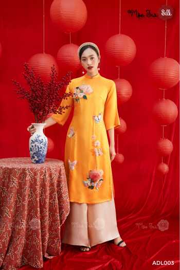 Áo Dài Cách Tân Lụa Tơ Tằm [Mộc Trà Silk] [Pre-Order]