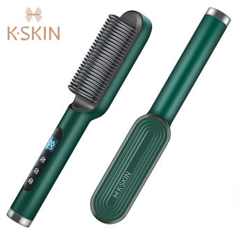 K·SKIN Lược Duỗi Tóc Ion Lược Duỗi Tóc Ion Lược Duỗi Tóc Máy Uốn Tóc KSKIN Cho Nam Và Nữ Với Màn Hình LED 9 Nhiệt Độ 30S Làm Nóng Nhanh & Chống Bỏng KD380K