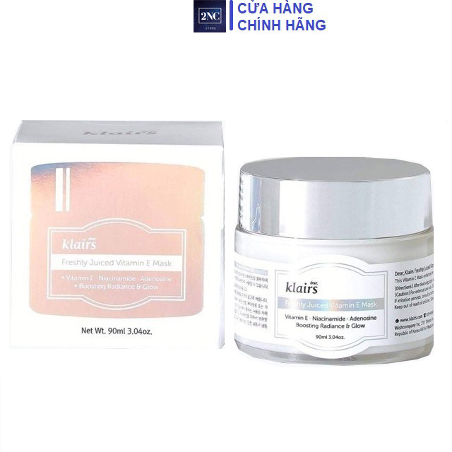 Mặt Nạ Ngủ Dưỡng Da Klairs Freshly Juiced Vitamin E Mask 90ml