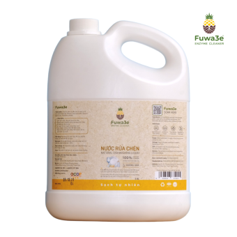 Nước rửa chén bát Fuwa3e hữu cơ Enzyme sinh học organic 3.8L an toàn cho bé bảo vệ da tay