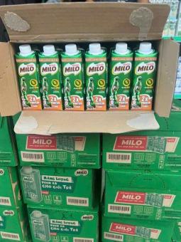 Thùng 24 hộp sữa lúa mạch Nestlé MILO teen protein canxi 210 ml/hộp