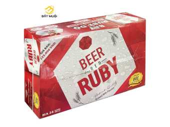 Thùng 24 lon Bia Red Ruby 330ml