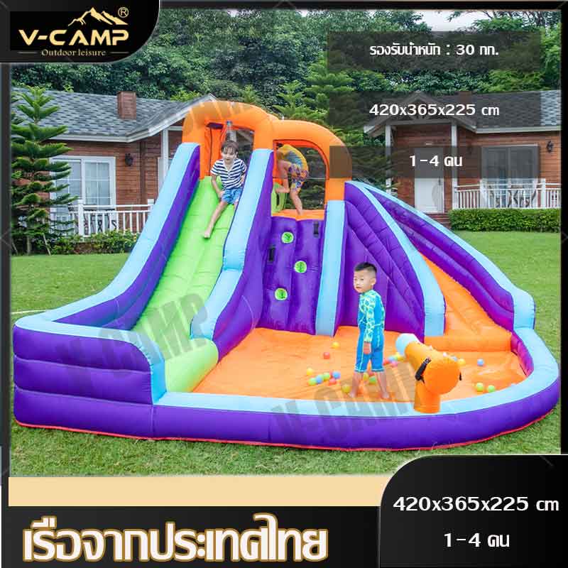 【เรือจากปทุมธานี】ฟรีปั้น 1-4 คน บ้านลมเด็ก สไลเดอร์เป่าลม สระว่ายน้ำเป่าลม เป่าลมสไลเดอร์ เป่าลมปราสาท Double slide inflatable castle inflatable slide children ราคา 18,599 บาท*ส่งฟรี