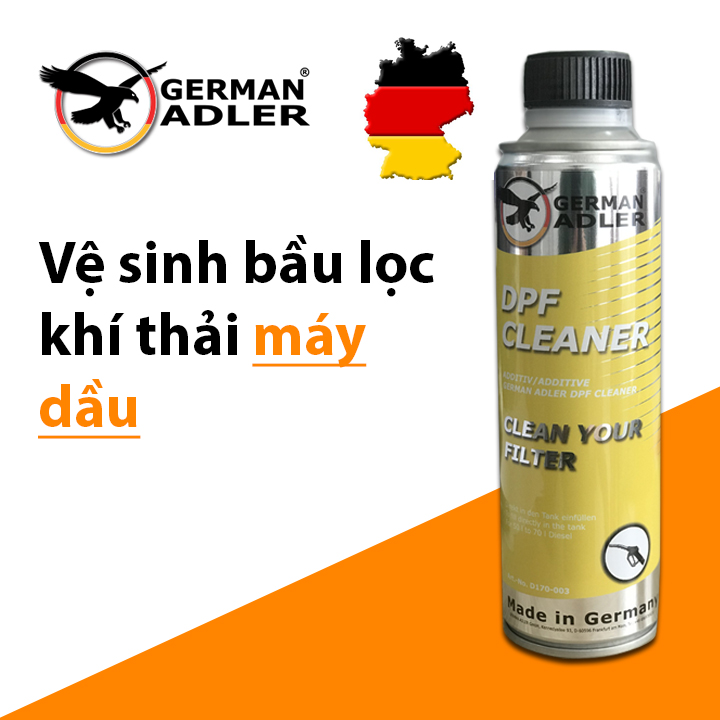 Dung dịch vệ sinh bộ lọc khí thải PDF máy dầu German Adler nhập Đức 300ml