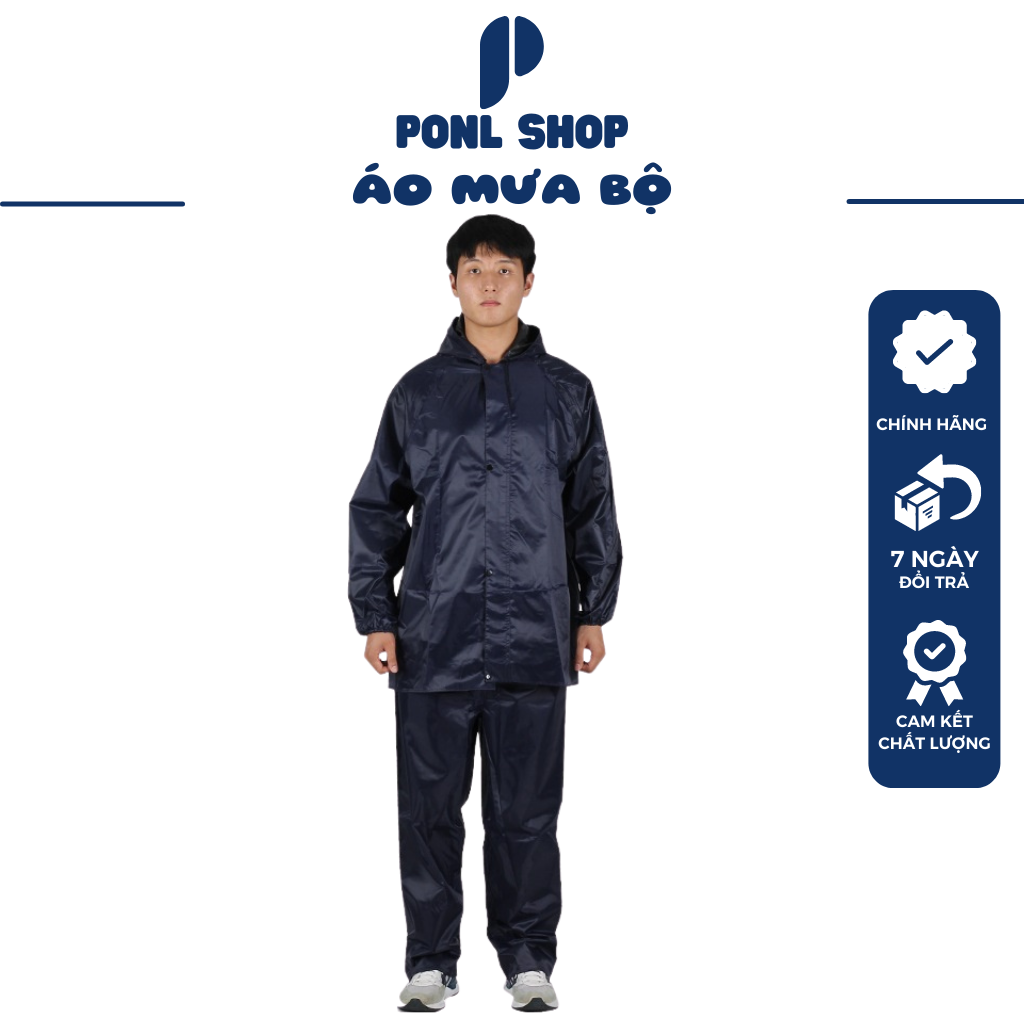 [HCM] Áo Mưa Bộ Vải Dù 100% Loại Dày Hàng Xịn ( Hàng Xuất Khẩu MALAI )