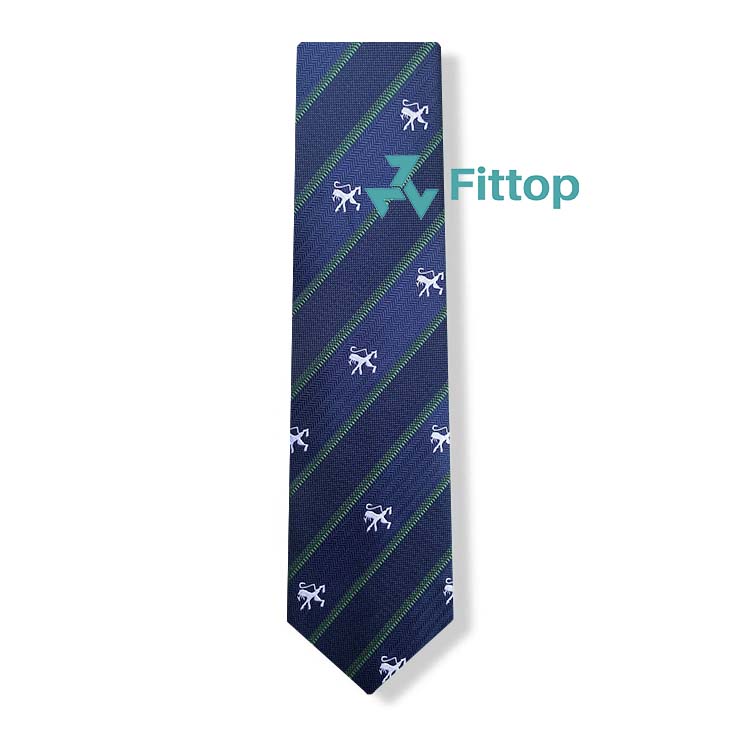 Cà vạt sọc họa tiết 7cm fittop cavat-237