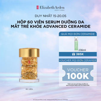 Hộp 60 viên nang tinh chất dưỡng mắt Elizabeth Arden Advanced Ceramide Capsules Daily Youth Restoring Eye Serum