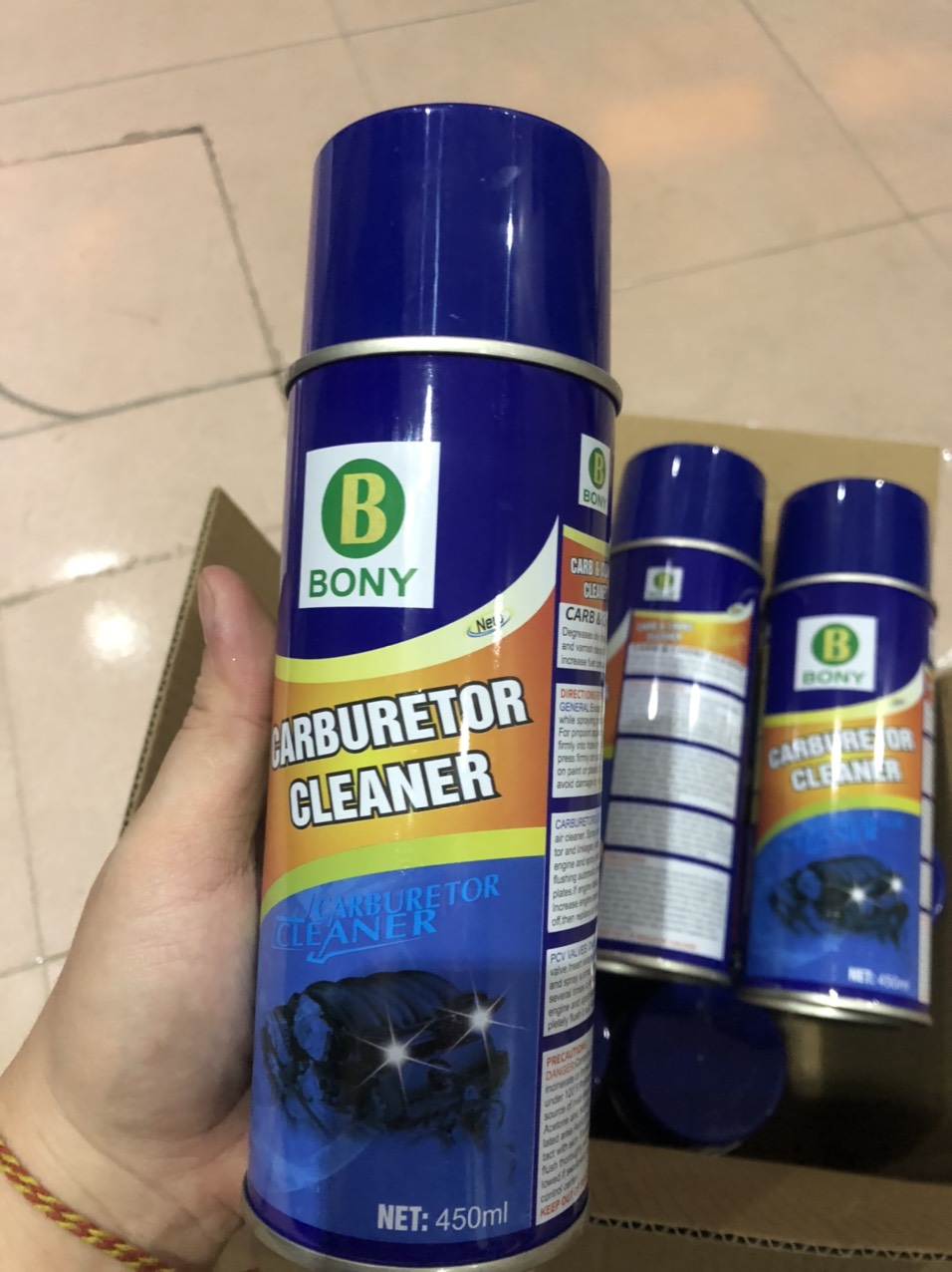 Xịt rửa chế hòa khí bony 450ml
