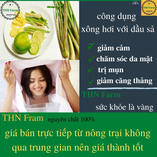 TINH DẦU XẢ  NGUYÊN CHẤT Đuổi Muỗi Côn Trùng.Tinh Dau Sả Chanh Lau Nhà Khử Mùi Kháng Khuẩn/dầu sả ép nguyên chất 100%.CHỐNG MUỖI -DIỆT MUỖI-LÀM ĐẸP  -LAU NHÀ.THN Farm +Tặng Kèm Quà