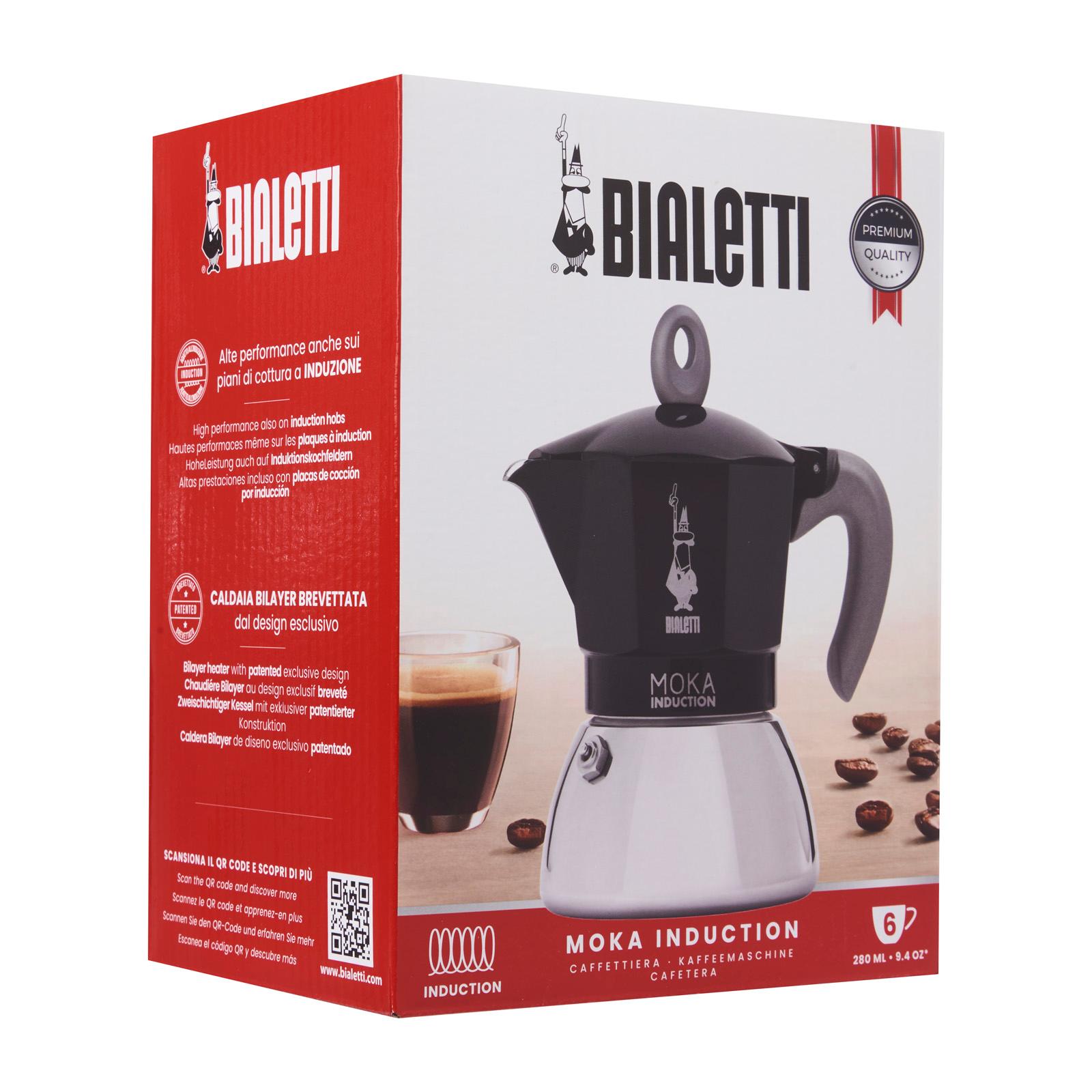 Bialetti 6 Cups - 280ml MOKA INDUCTION Stove Top Espresso Maker RED