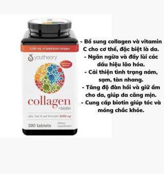 Viên uống Collagen Youtheory Type 1 2 & 3 390 viên MỸ