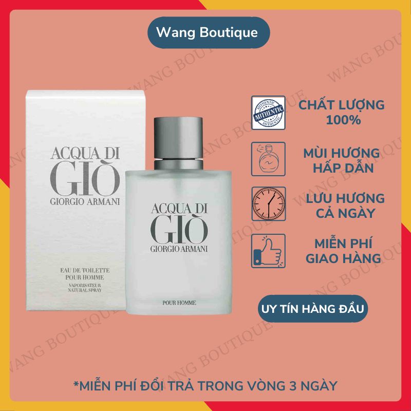 Nước hoa nam nữ cao cấp acqua dl giò hương thơm quyến rũ