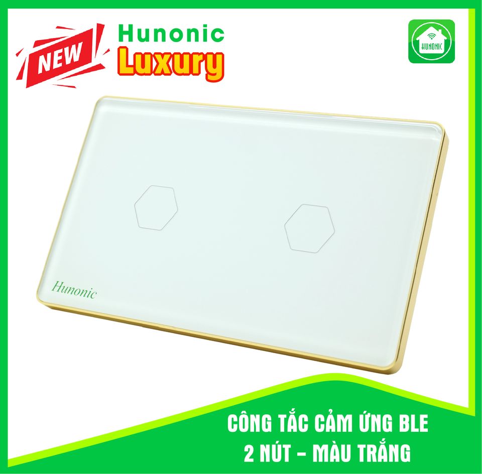 Công tắc hunonic luxury - 02 nút