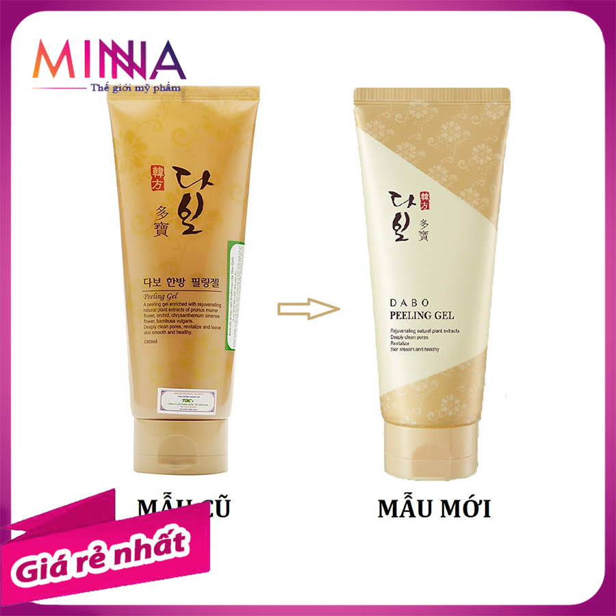 Gel Tẩy Tế Bào Chết Cho Da Mặt Cao Cấp Hàn Quốc Dabo (180ml) Loại Bỏ Tế Bào Da Chết, Làm Sạch Sâu Lỗ Chân Lông Và Giúp Ngăn Ngừa Mụn.