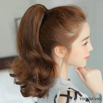 Tóc giả Ngoặm Xoăn 35cmcó Bấm dập được - Hình thật. Hướng dẫn phối đồ đi tiệc TMH