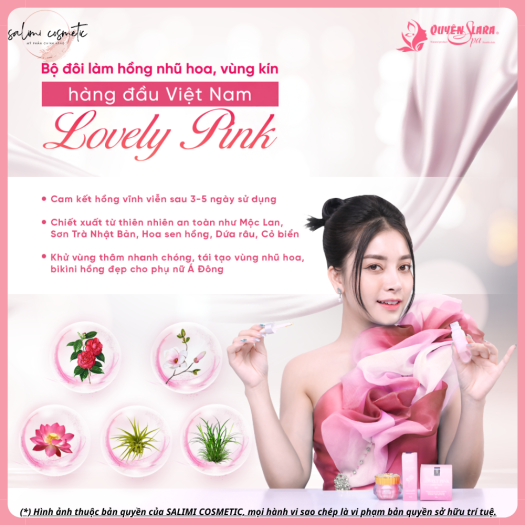 Tinh Chất SERUM LOVELY PINK Quyên Lara - Tái Tạo Làm Hồng Vùng Kín ...