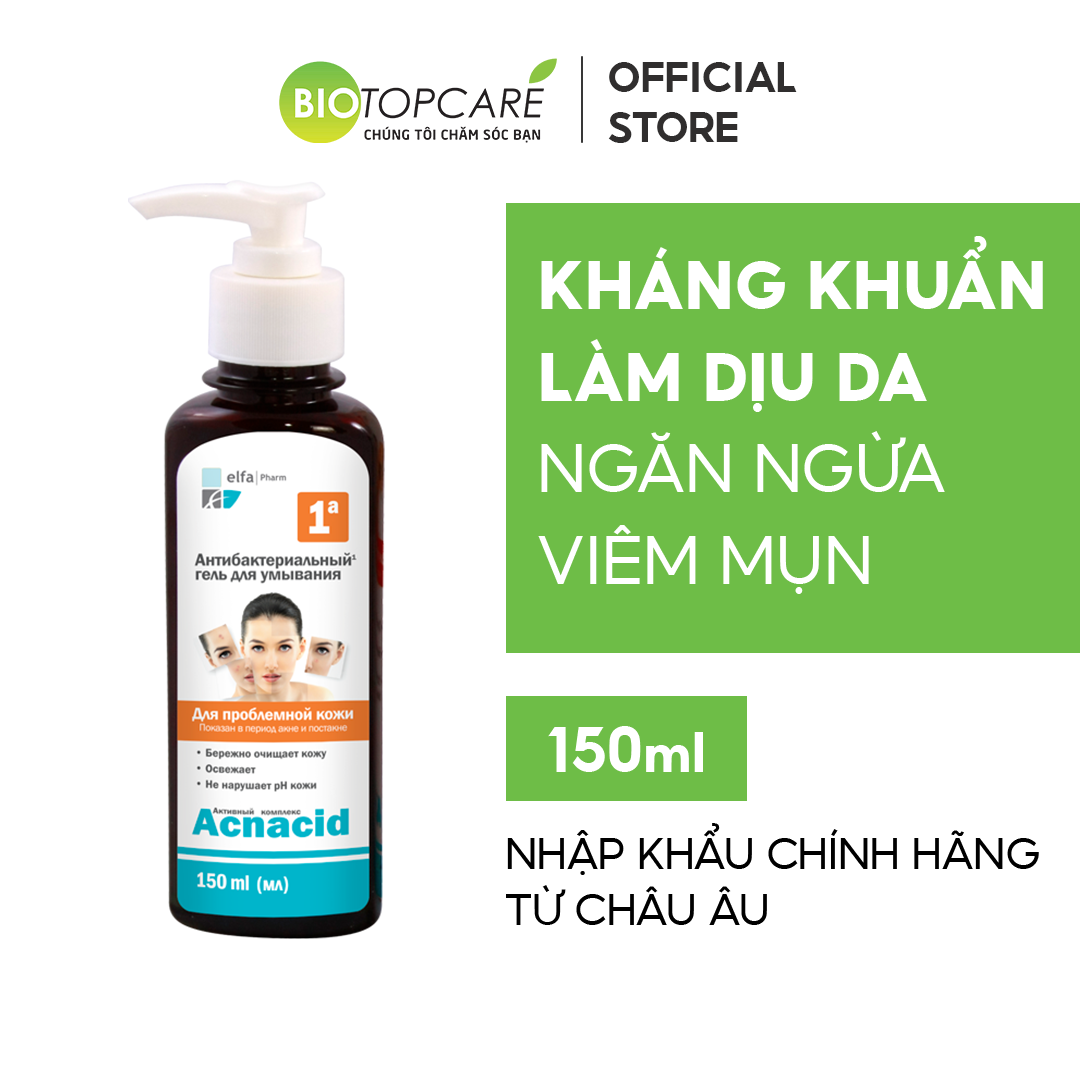 [HSD 4/2024] Gel rửa mặt kháng khuẩn dành cho da mụn Acnacid 150ml